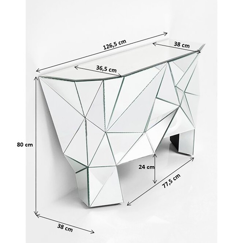 Console en verre multicolore - Prisma - Kare Design