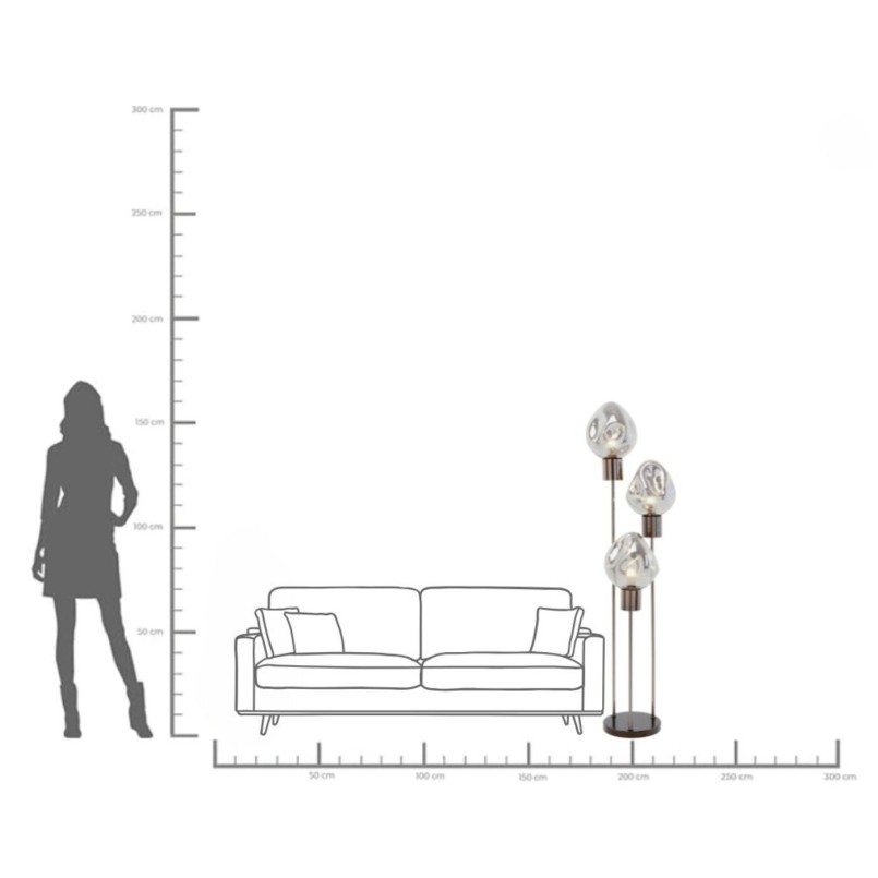 Lampadaire Supernova Smoky