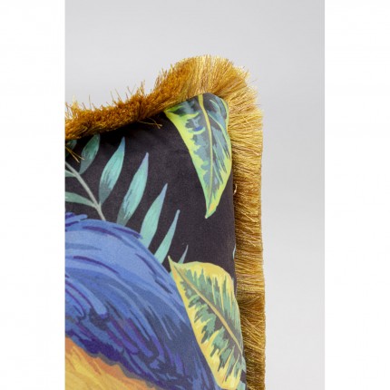 Kussen franje exotische vogels Kare Design