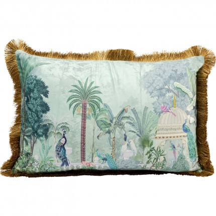 Kussen franje jungle tempel Kare Design