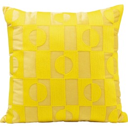 Coussin Phase jaune 45x45cm