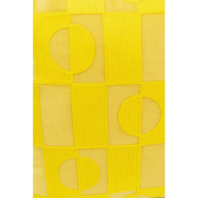 Coussin Phase jaune 45x45cm