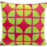 Coussin Pieces fuchsia 45x45cm
