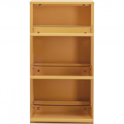Schoenenkast Caruso geel 3 laden Kare Design