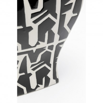 Vaas Artistico zwart en wit Kare Design