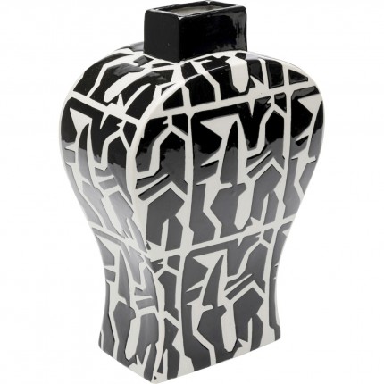 Vase Artistico black and white Kare Design