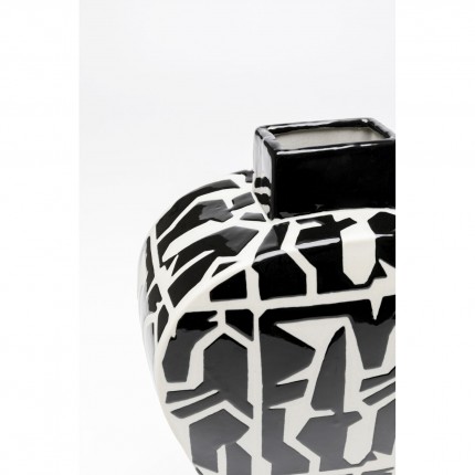 Vaas Artistico zwart en wit Kare Design