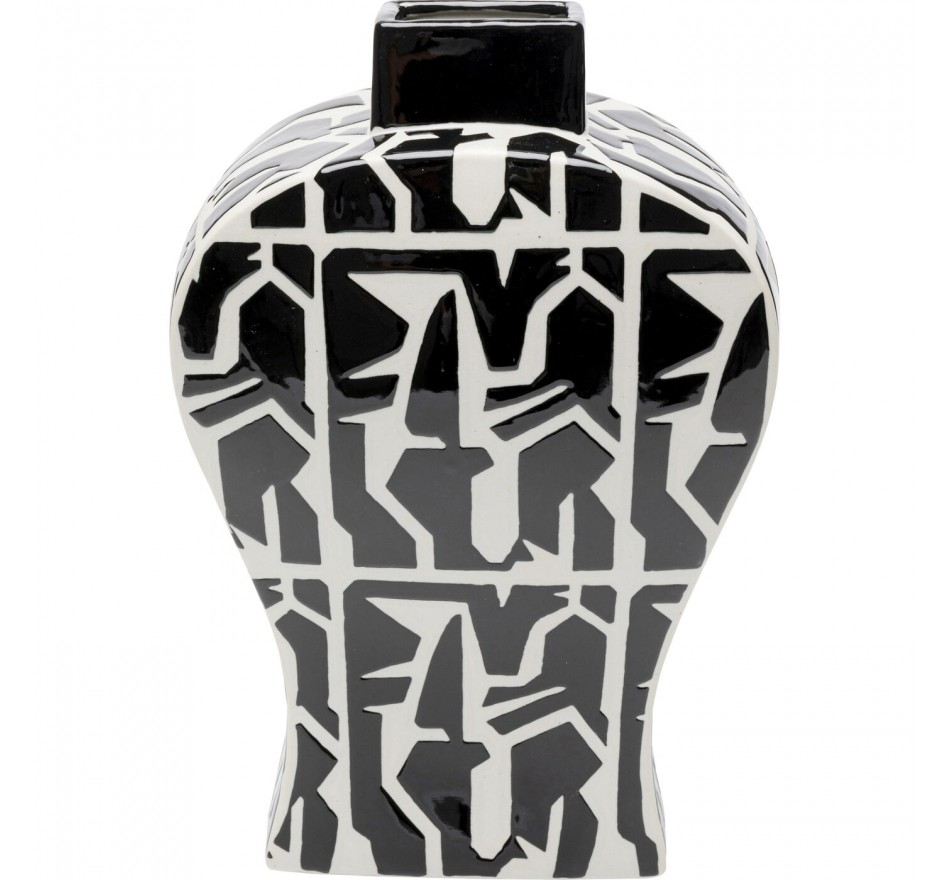 Vase Artistico black and white Kare Design