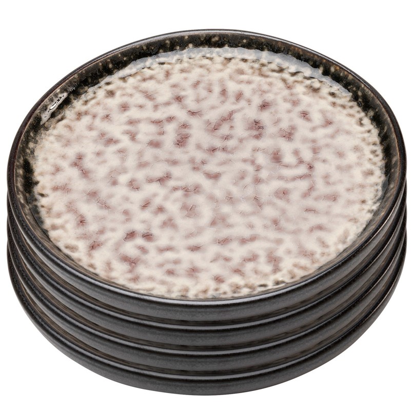 Plate Soho grey Ø14cm (4/set) Kare Design