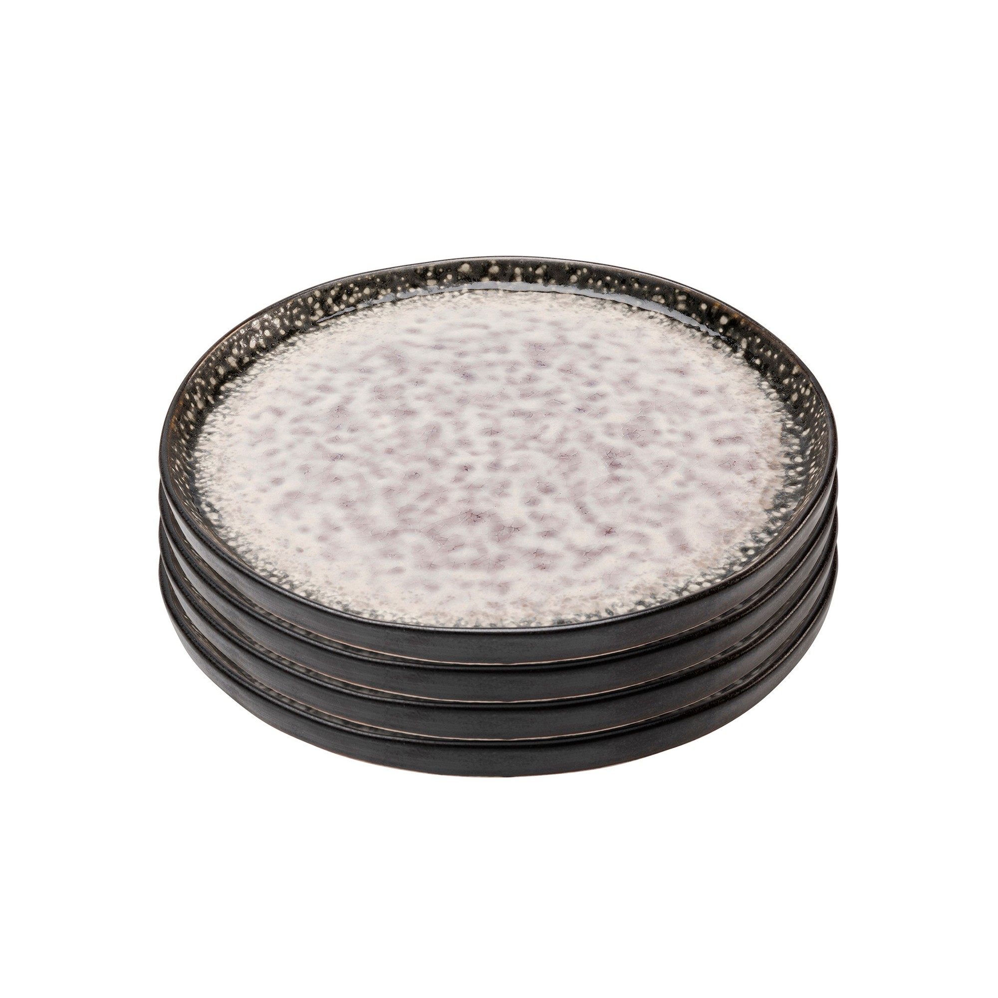 Plate Soho grey Ø21cm (4/set) Kare Design