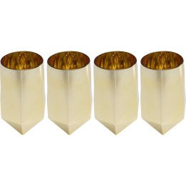 Verres à eau dorés - Diamond - Kare Design