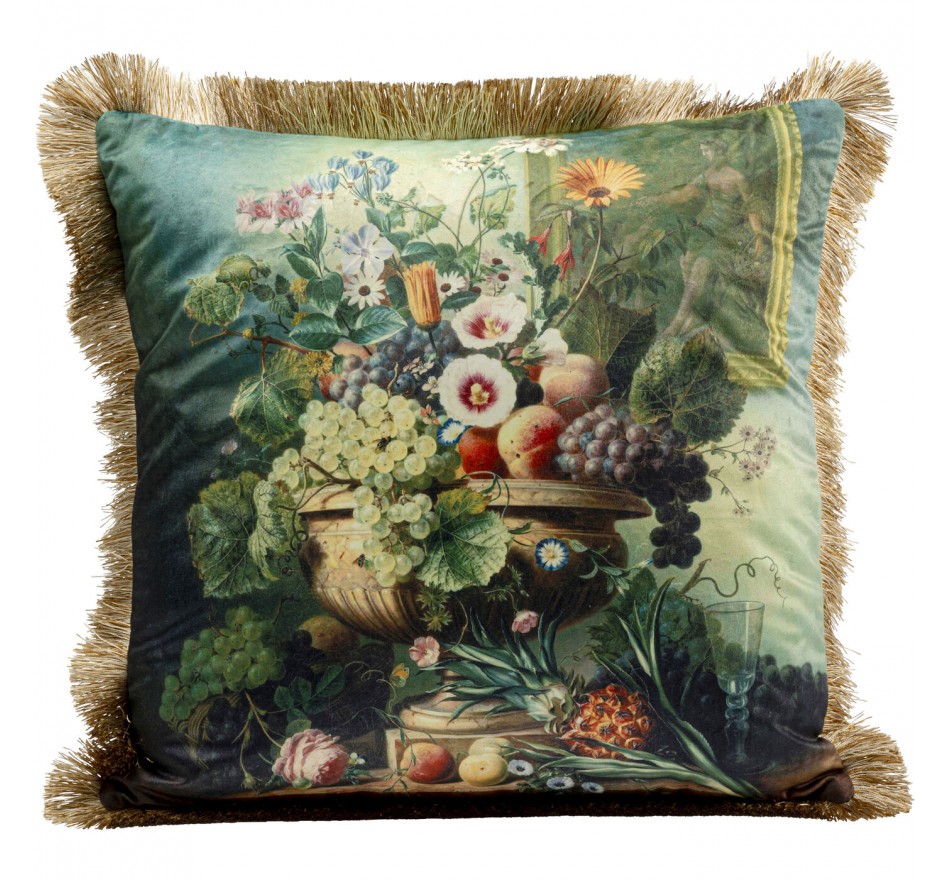 Kussen franje romantisch boeket Kare Design