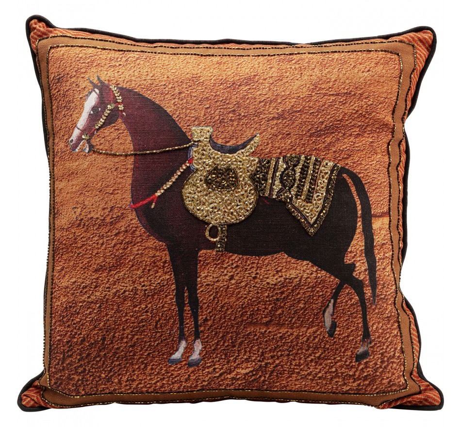 Kussen paard oranje Kare Design