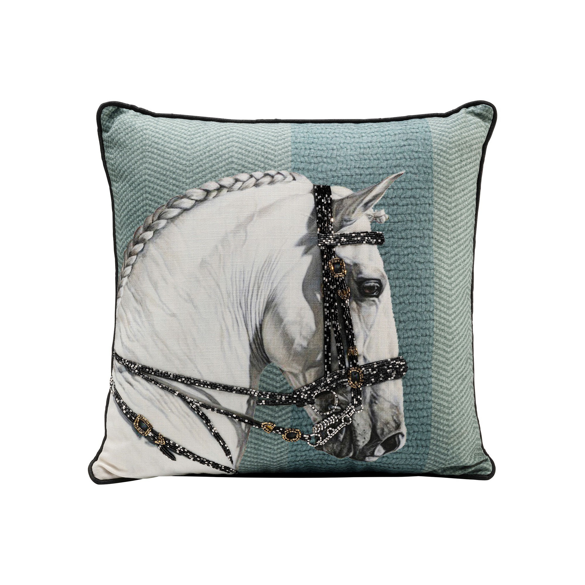Coussin Show Horse Head 45x45cm