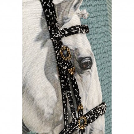 Kussen wit paardenkop Kare Design