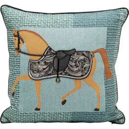 Coussin Show Horse Plaid 45x45cm