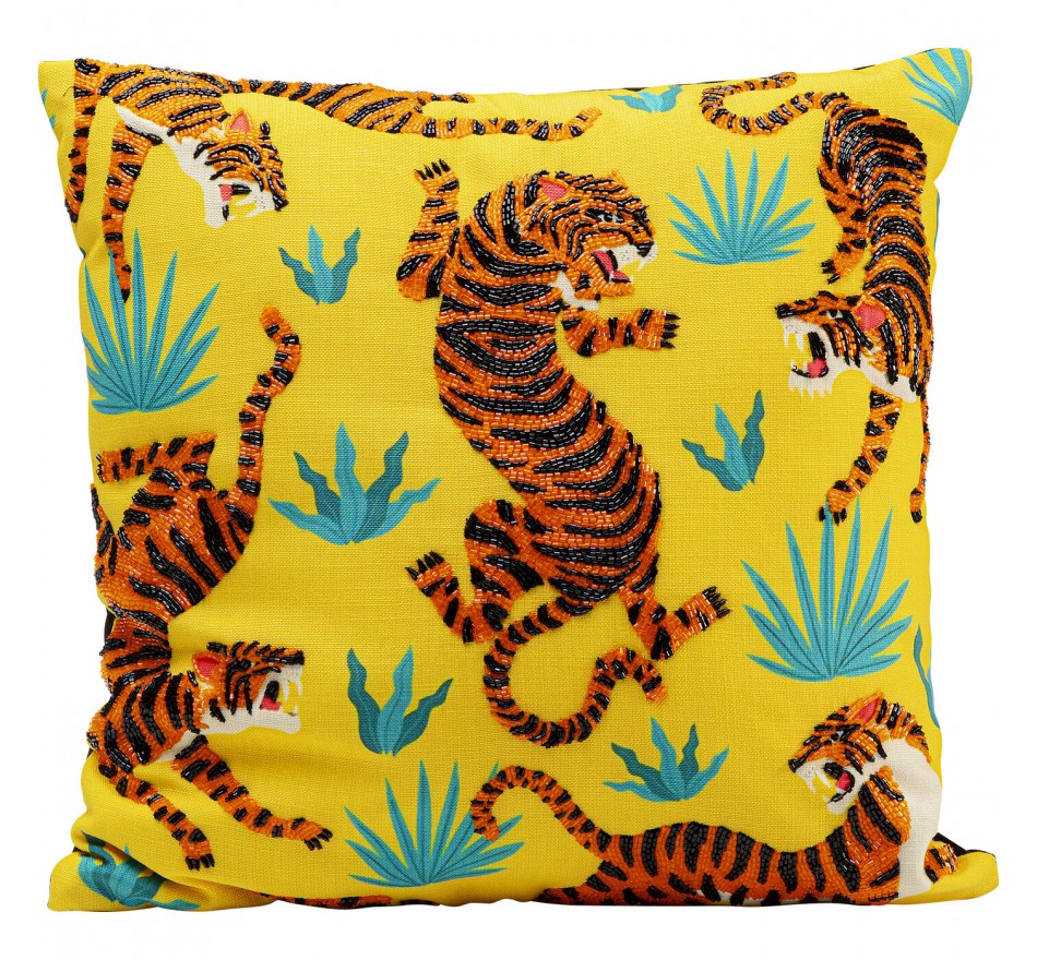 Cushion yellow tigers Kare Design