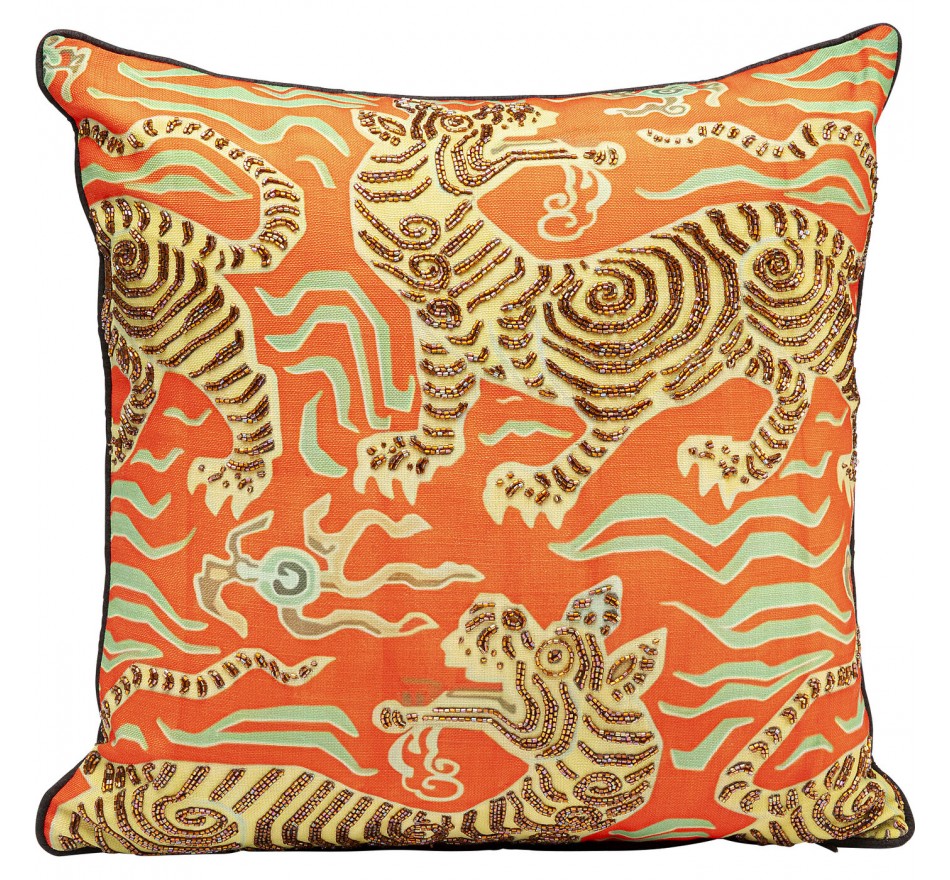 Kussen oranje tijgers Kare Design