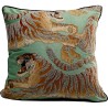 Coussin Tiger Love vert menthe 45x45cm