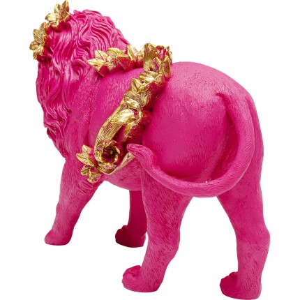 Deco pink lion flowers 25cm Kare Design