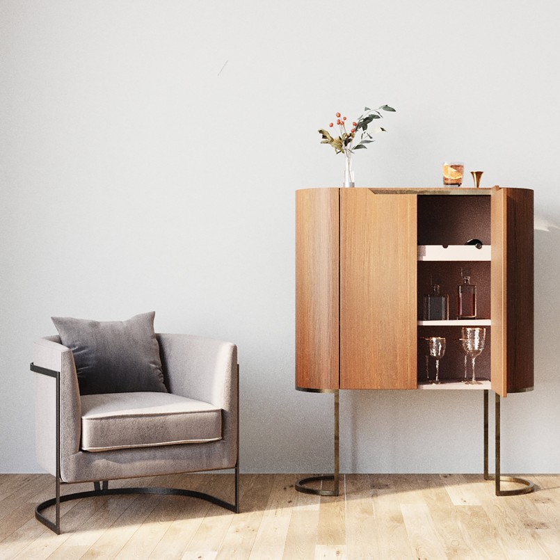 Bar effet bois - Giorgio - Kare Design