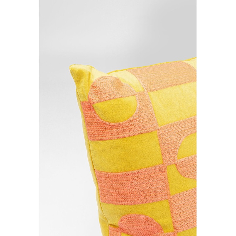 Coussin Phase orange 45x45cm