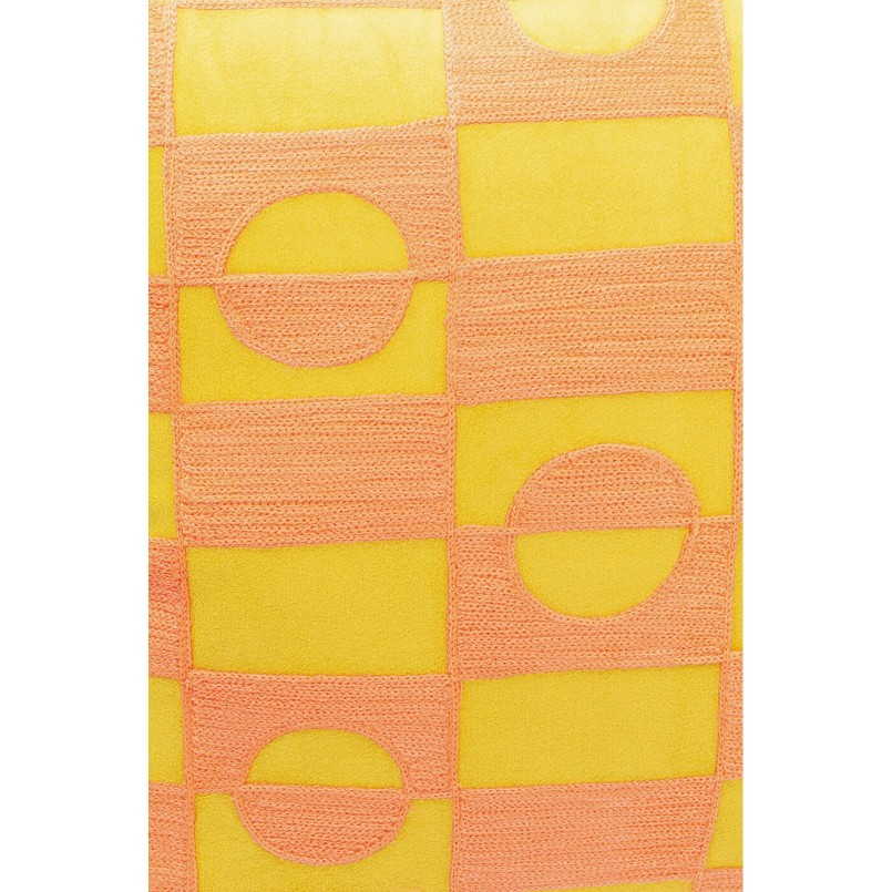 Coussin Phase orange 45x45cm