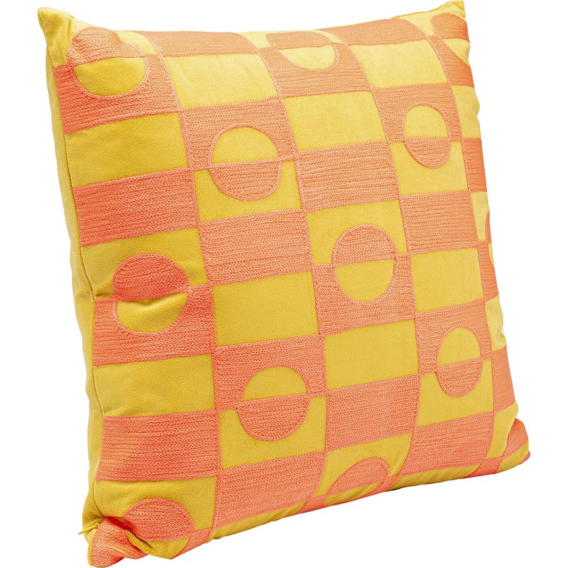 Coussin Phase orange 45x45cm