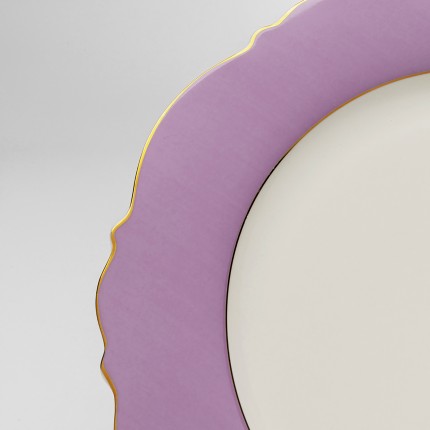 Borden Harlequin Ø27cm paars (6/set) Kare Design