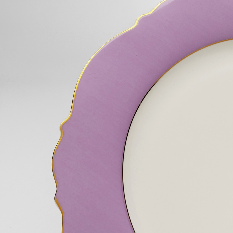 Plate Harlequin Ø27cm purple (6/set) Kare Design