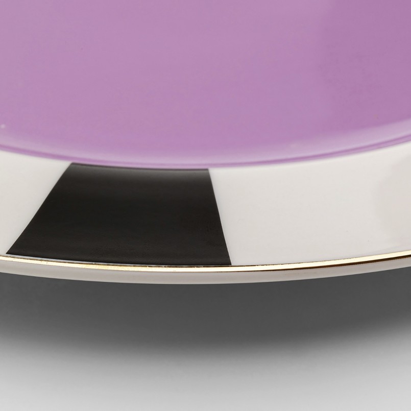 Plate Harlequin purple Ø31cm Kare Design
