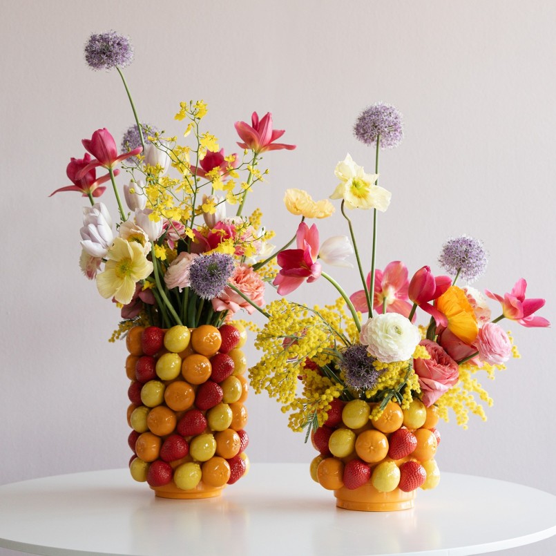 Vaas obst 33cm Kare Design