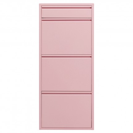 Casier à chaussures Caruso rose 3+1 tiroirs Kare Design