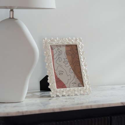 Fotolistj wit bloemen 18x23cm Kare Design