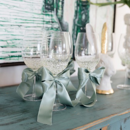 Wine Glass Confetti green (4/set) Kare Design