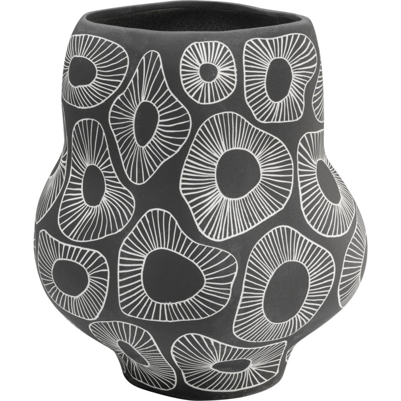 Vase Anemone gris 33cm