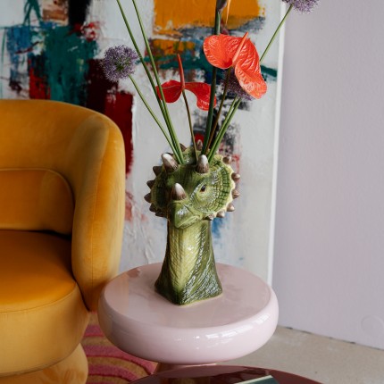 Vaas dinosaurus groen 33cm Kare Design