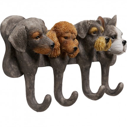 Portemanteau mural chiens 31cm Kare Design