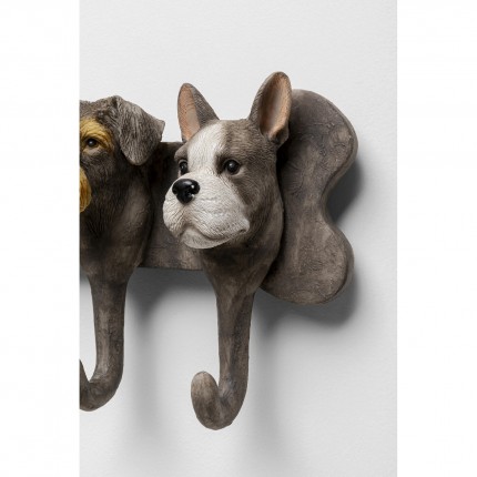 Portemanteau mural chiens 31cm Kare Design