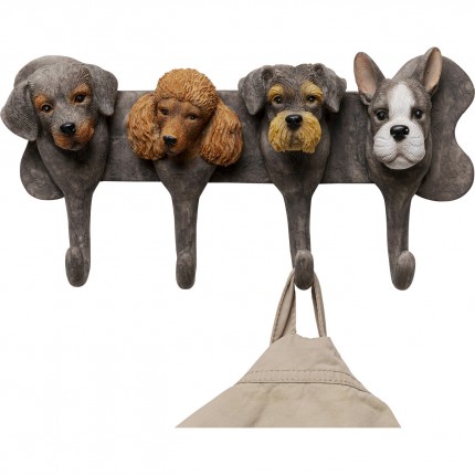 Portemanteau mural chiens 31cm Kare Design