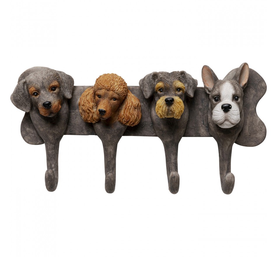 Portemanteau mural chiens 31cm Kare Design