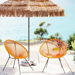 Fauteuil de jardin orange - Acapulco - Kare Design