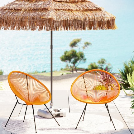 Outdoor Armchair Acapulco orange Kare Design