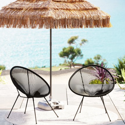 Fauteuil de jardin Acapulco Mono noir Kare Design