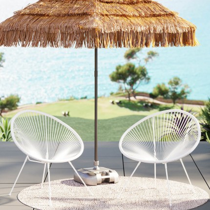 Outdoor Armchair Acapulco Mono white Kare Design