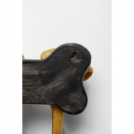 Wall Coat Rack dogs 31cm gold Kare Design