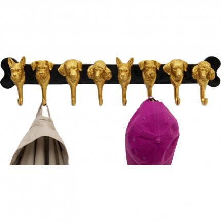 Wand Kapstok honden 69cm goud Kare Design