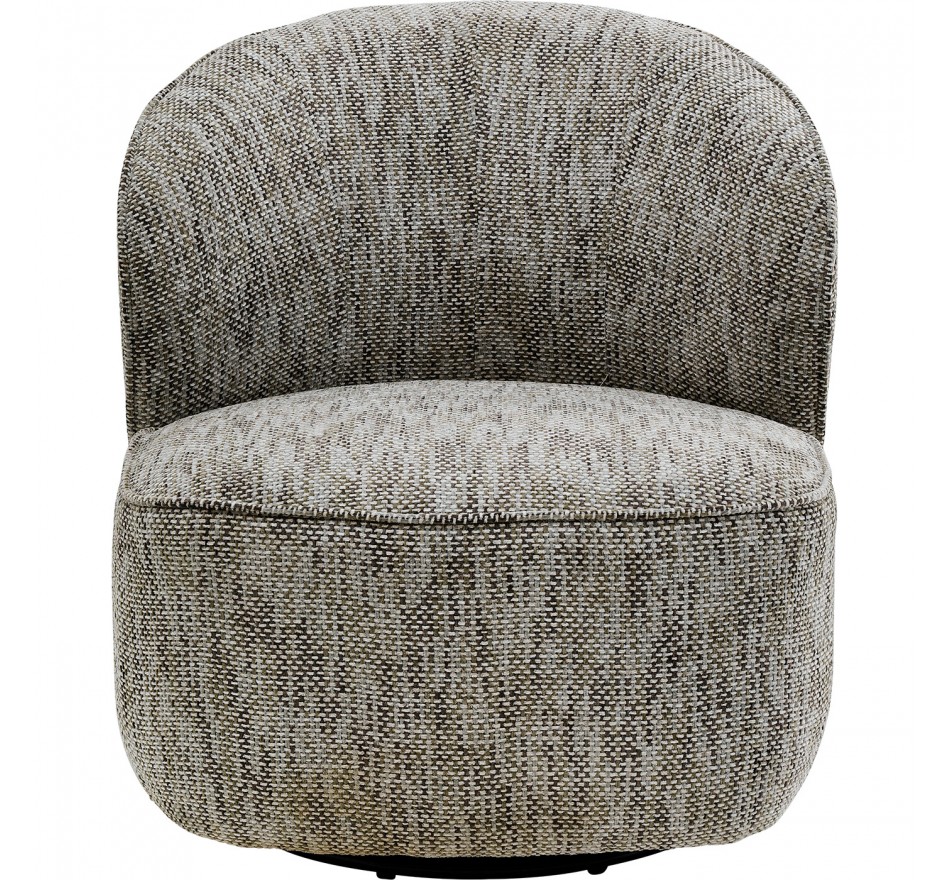 Swivel Armchair Ellie grey Kare Design