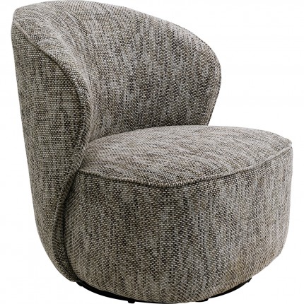 Swivel Armchair Ellie grey Kare Design