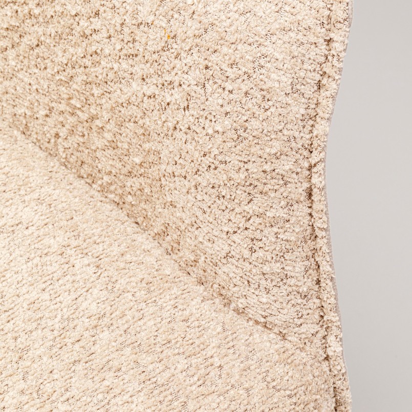 Draaistoel met armleuningen Liverpool beige Kare Design